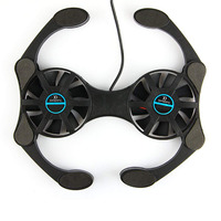 Składany na laptopa USB podstawka chłodząca s z podwójne wentylatory Mini Octopus podkładka chłodząca pod Laptop podstawka chłodząca dla 7-15 Cal Notebook Laptop 2